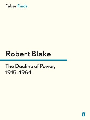 cover image of The Decline of Power, 1915–1964